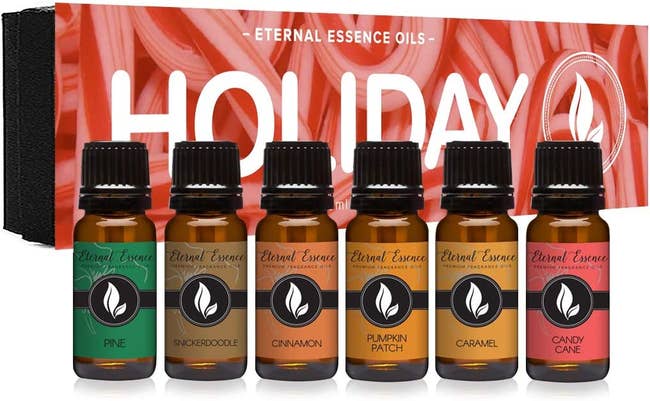 the six holiday fragrance oils
