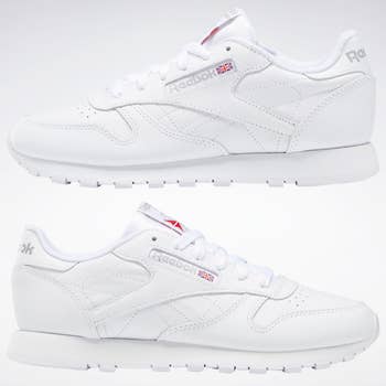 the white reebok classic sneakers 