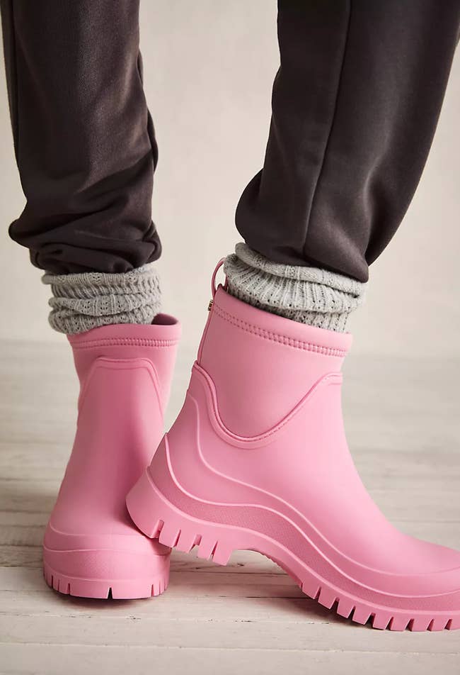 pink sam edelman rain boots