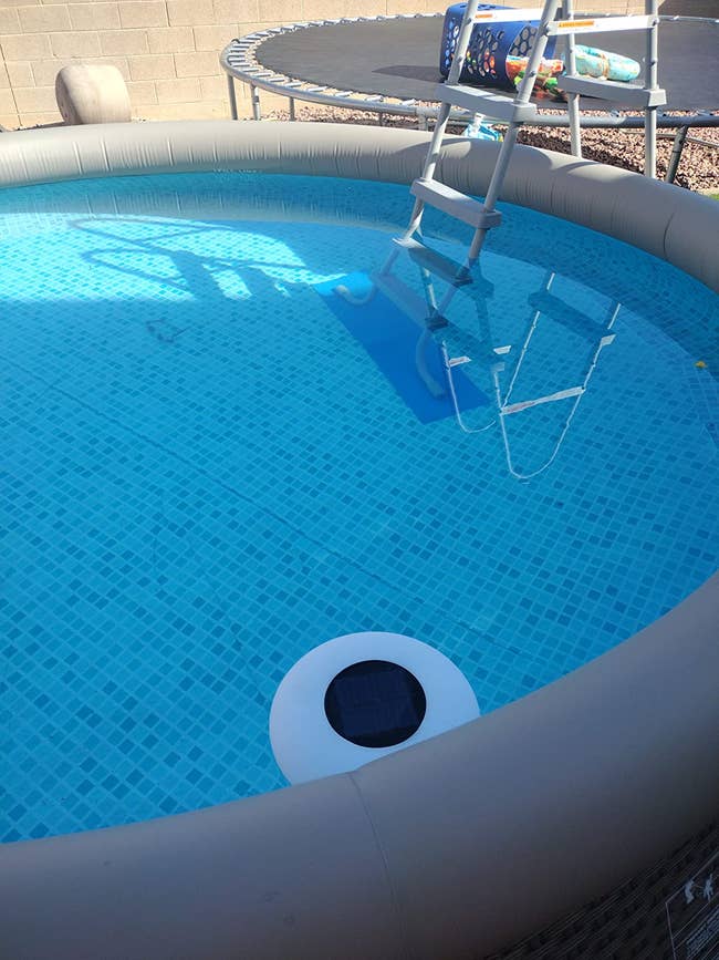 inflatable pool repaired with the kit