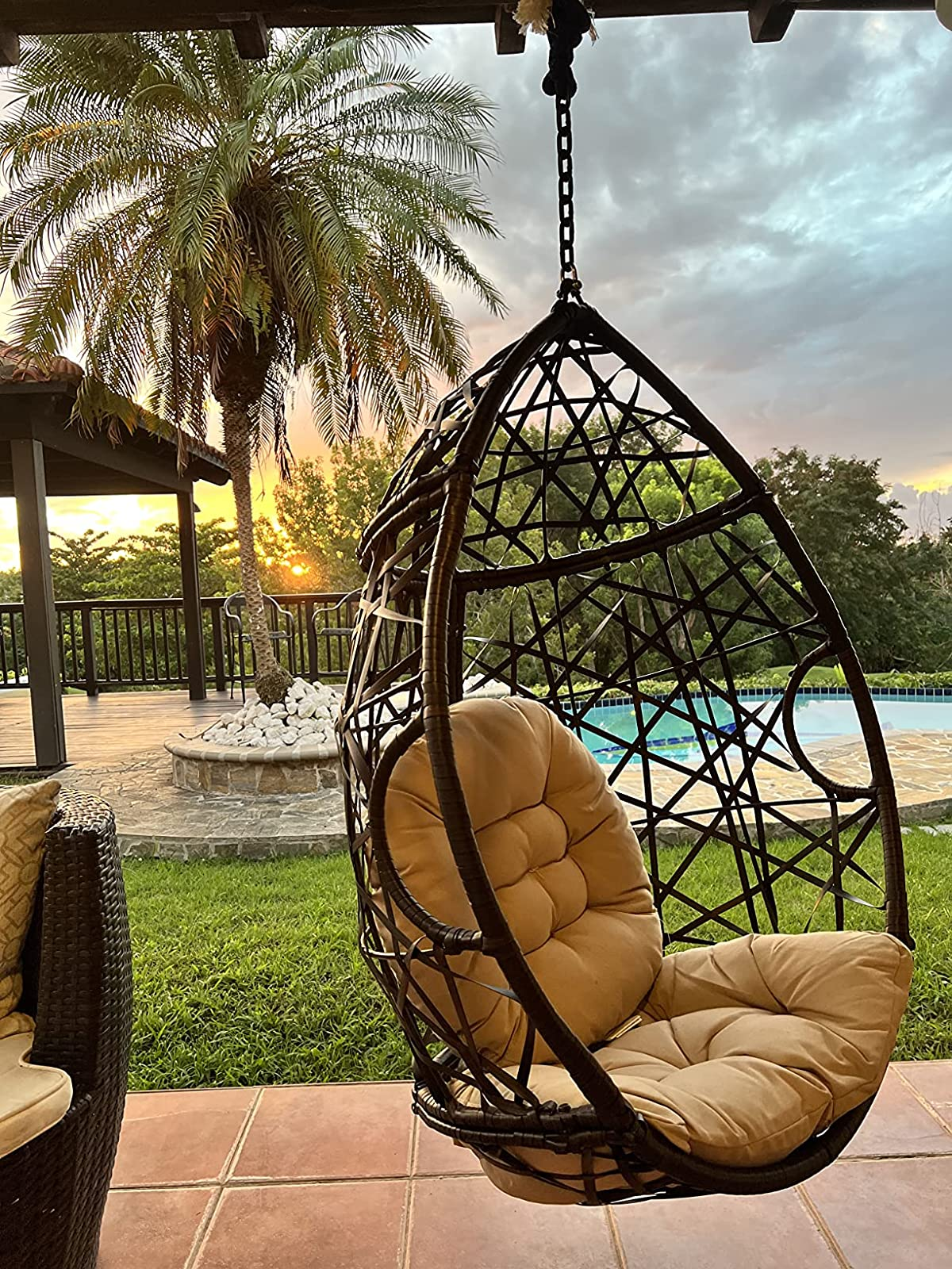 self hanging egg chair