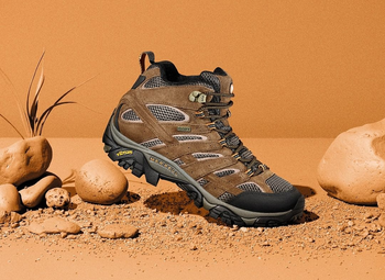 product photo of brown hiking boot