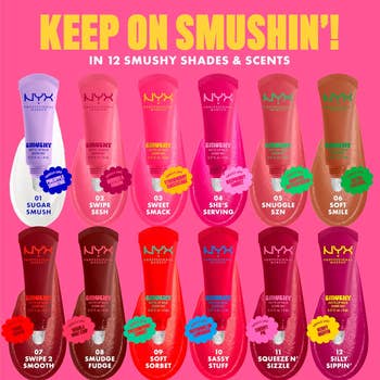 NYX articulator  glosses successful  12 shades with playful names similar  