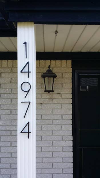 a reviewer's home with the numbers 
