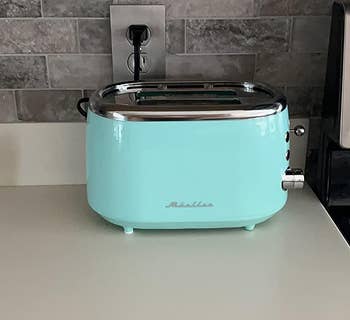 Reviewer's blue toaster