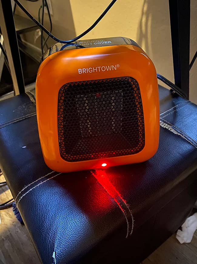 the orange heater