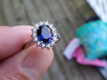 a close up of the princess diana replica ring