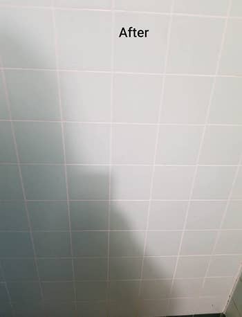 the same tile now clear of the grout