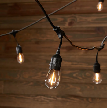 close up image of the string lights