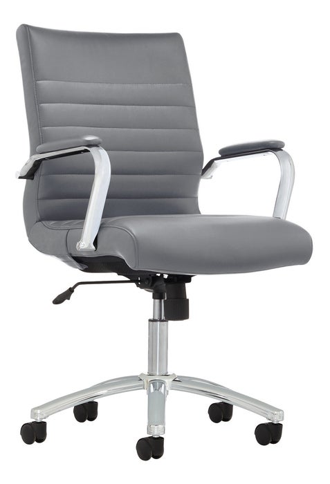 Gray rolling chair