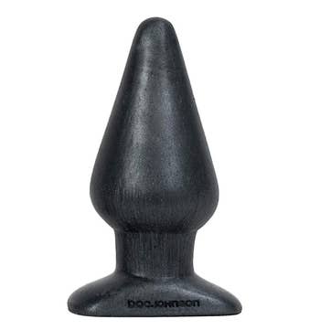 Black-gray butt plug with 
