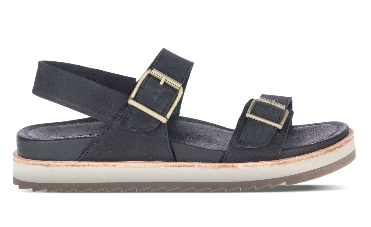 black strappy sandals