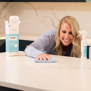 Model wiping counter