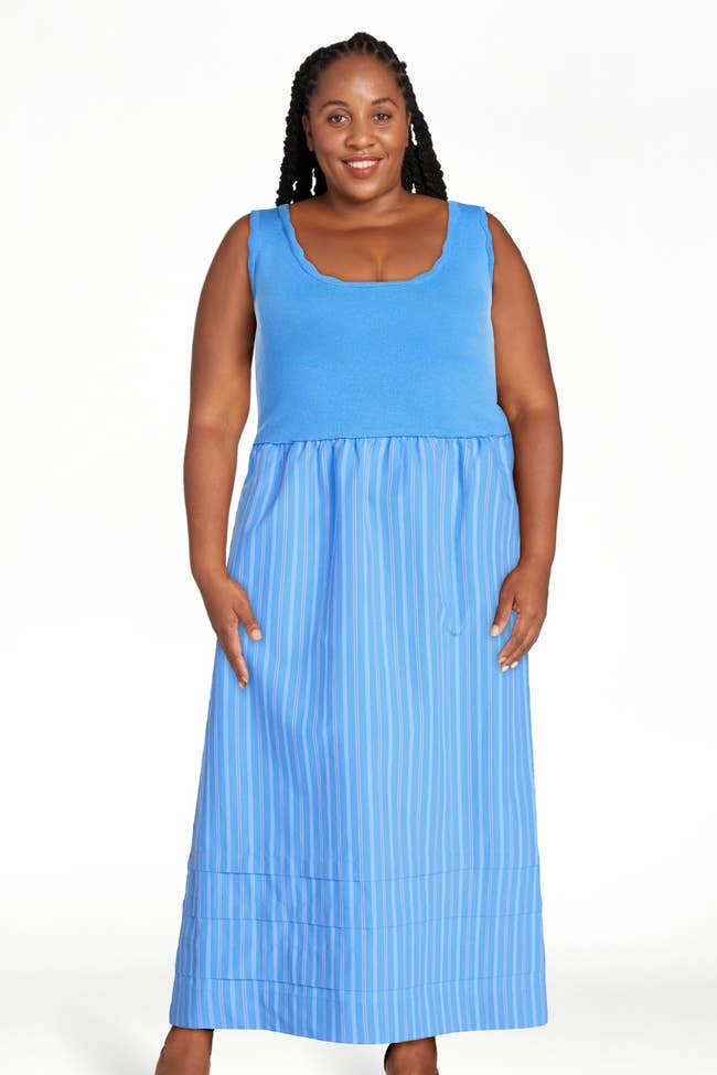 gingham maxi dress Reid Maxi Dress - Brown Gingham