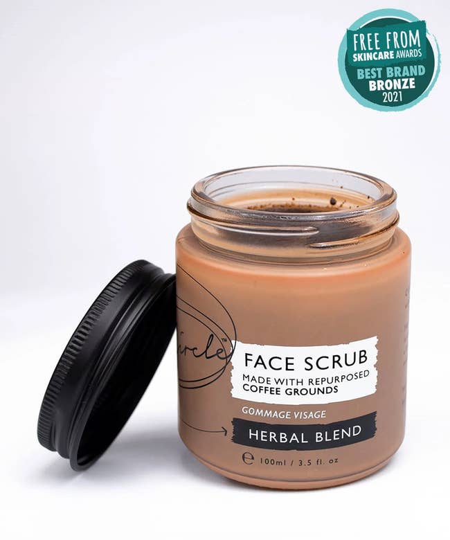 the jar of face scrub