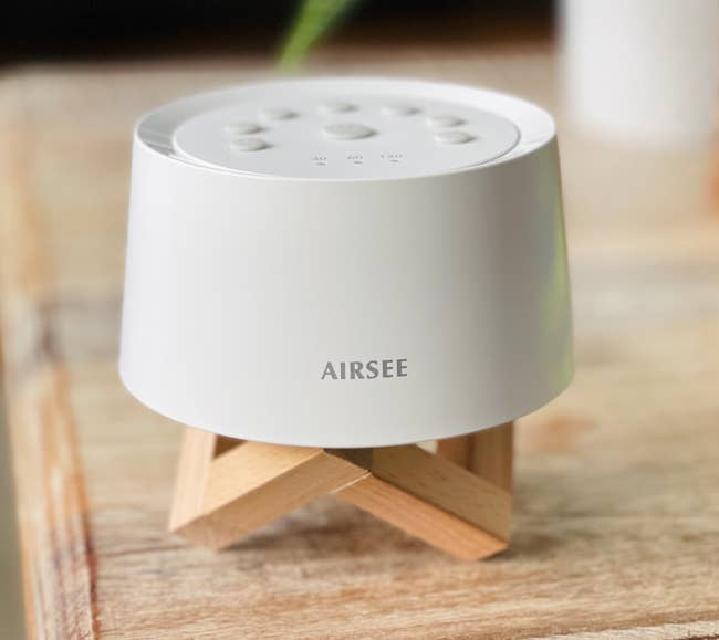 reviewer photo of the white noise machine