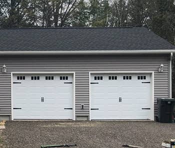 After of reviewer's garage with hinges and fake windows applied 