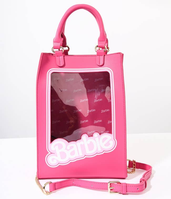 The pink Barbie purse