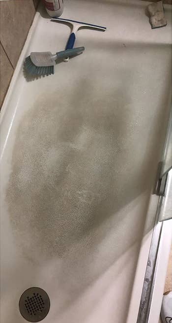 reviewer earlier  photograph  showing a precise  soiled  ablution  floor