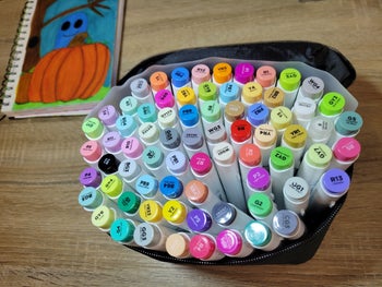 One of writer's sets of Ohuhu markers