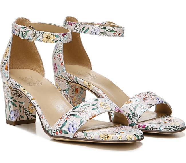 the floral print heels