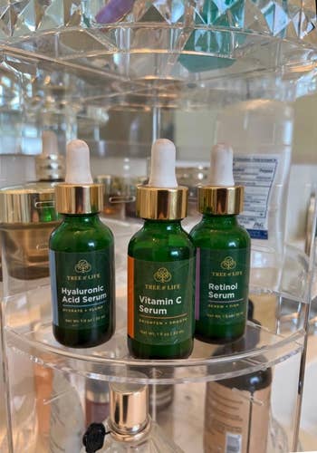 Reviewer photo of the serum set
