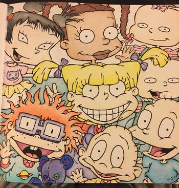 reviewers colored in picture of the Rugrats
