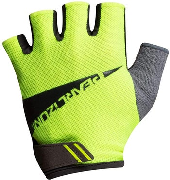product image of neon green Pearl Izumi fingerless bike glove