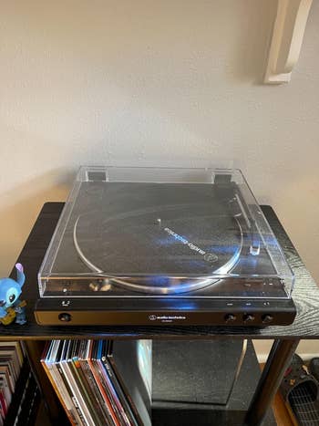 reviewer's record player