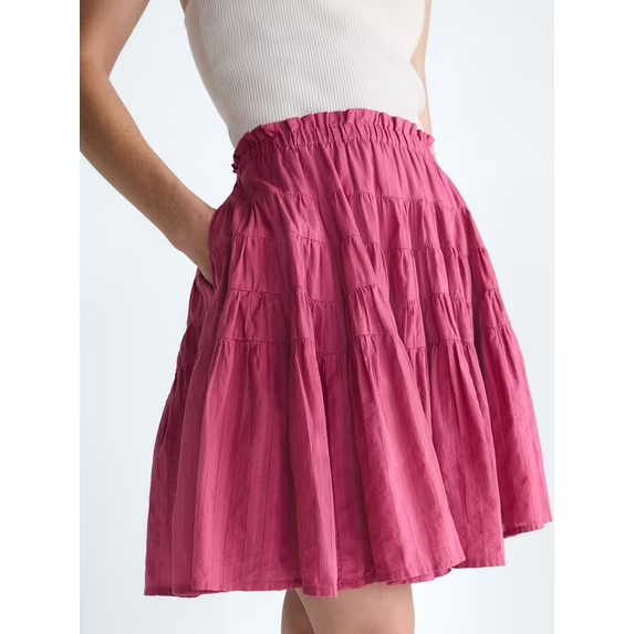 A adjacent  up   of the skirt