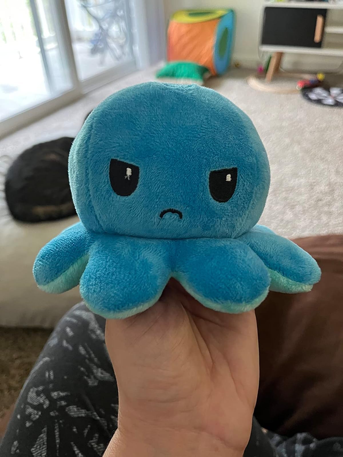 blue from Rainbow friends, made of endless cloth of an busted sheet,  stuffed with the filling from old pillow. : r/Frugal