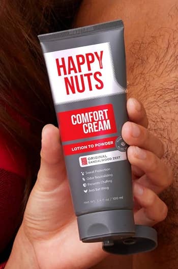 Tube of Happy Nuts Comfort Cream