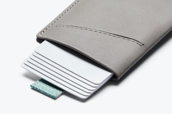 gray card holder wallet