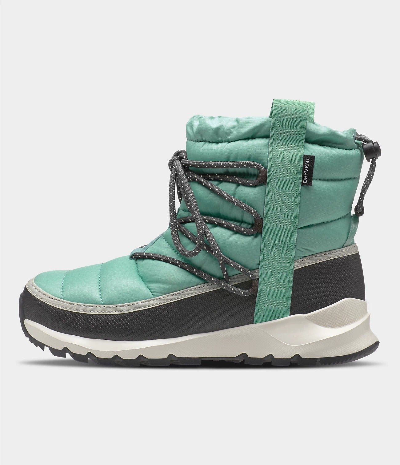 the boots in teal and grey
