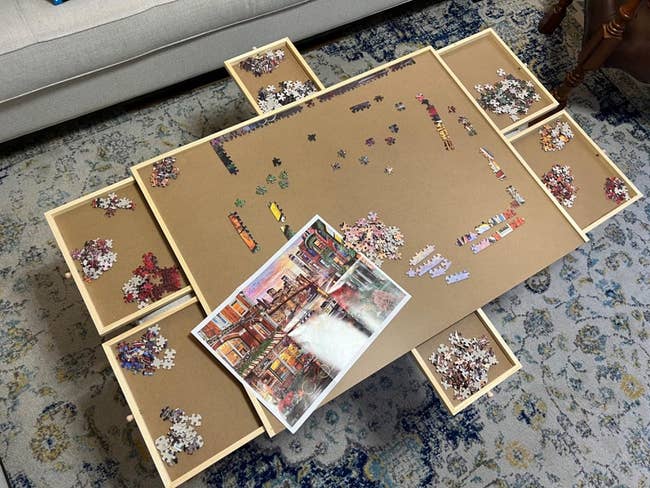 reviewer image of the puzzle table