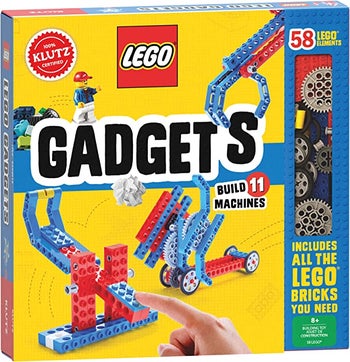 The front of the box showing the kit can build 11 machines
