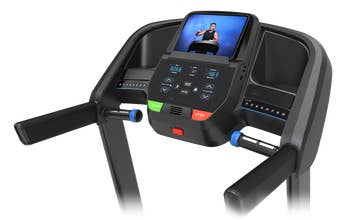 the dashboard of the treadmill