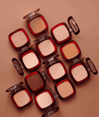 gif of different shades of the foundation