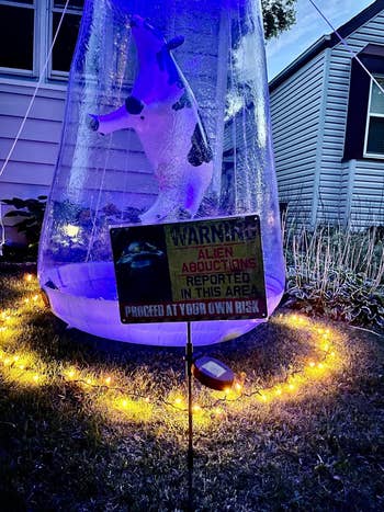 a motion   informing  of alien abduction successful  beforehand   of the UFO