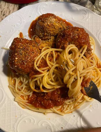 another reviewer's spaghetti and meatballs