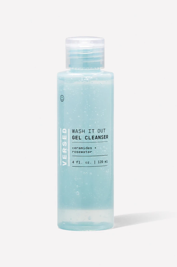 the bottle of face cleanser 