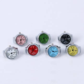 assorted watch rings in different colors