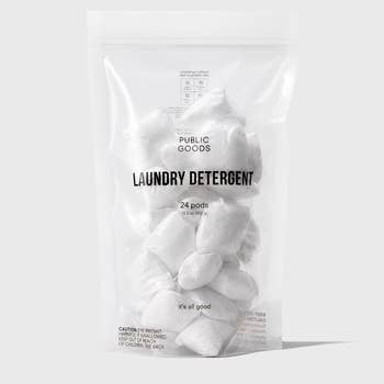 bag of laundry detergent pods
