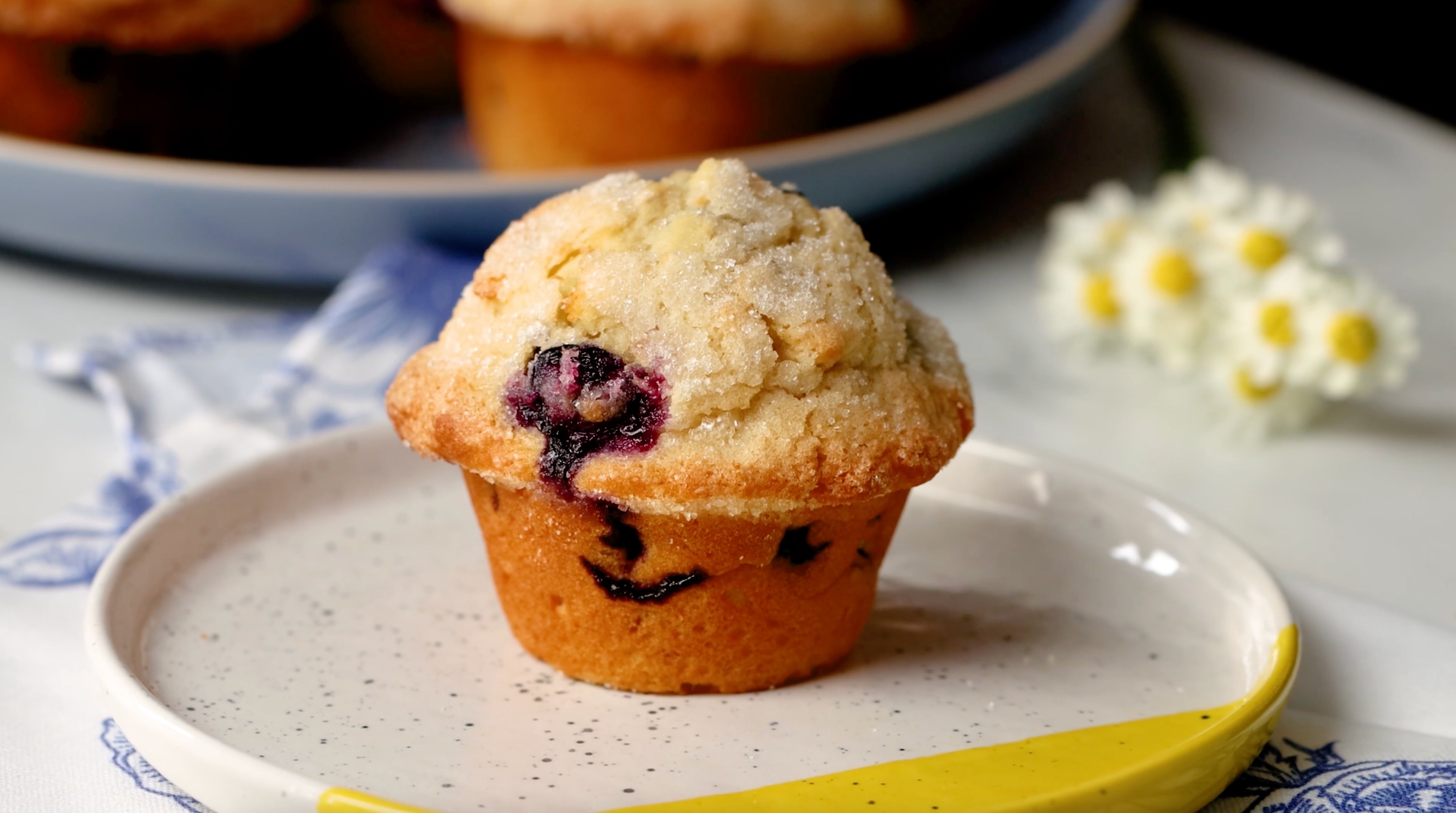 The Ultimate Bakery-Style Blueberry Muffins