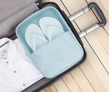 shoe pouch inside luggage