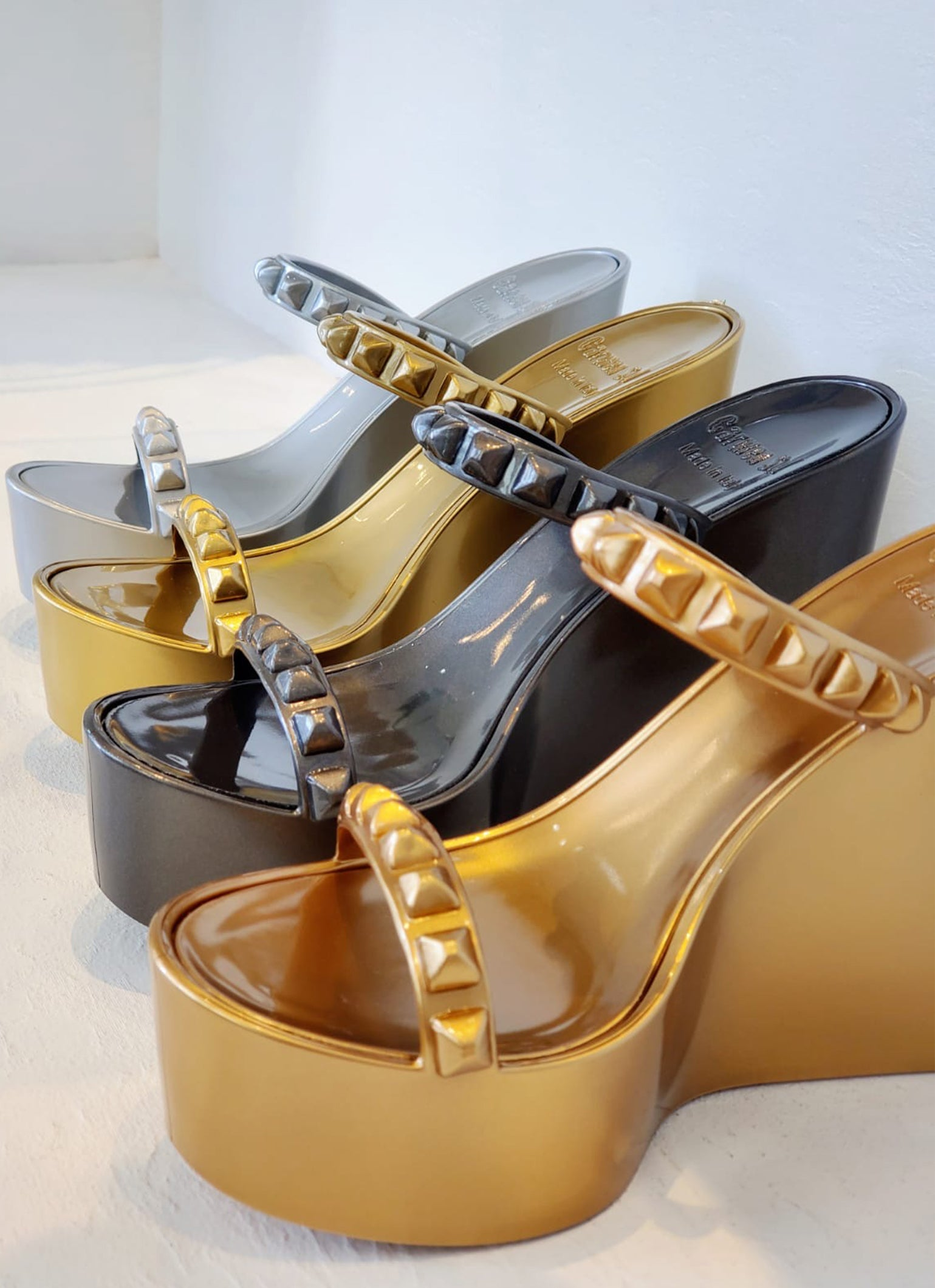 jelly wedge heels