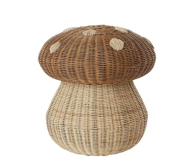 the woven mushroom basket