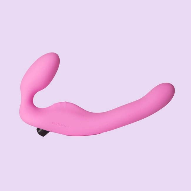 Pink dual-ended dildo