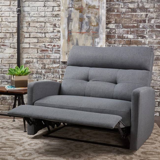 charcoal gray two seater
