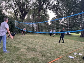reviewer photo of people playing volleyball with the net